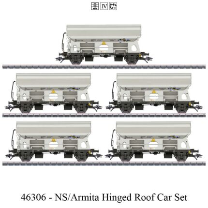 46306-NS/Armita Hinged Roof Car Set