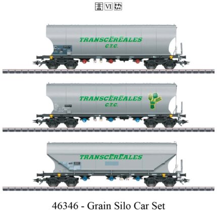 46346-Grain Silo Car Set