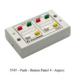 Four-button control panel with green