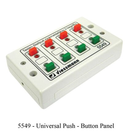 White 5549 Viesmann universal push button panel with four push buttons