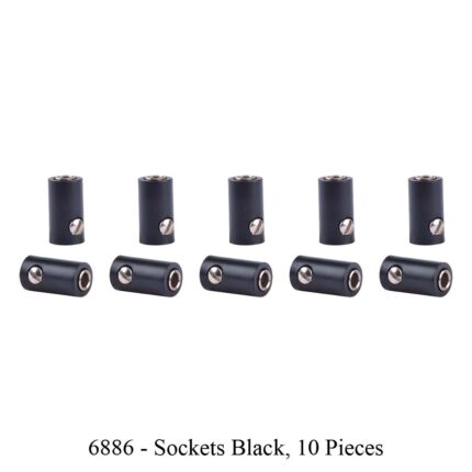 Viessmann Black electrical train model sockets