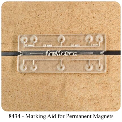 Clear acrylic marking aid with numbered holes